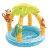 Piscina con palmeras